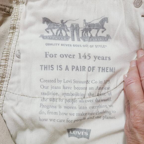 Levi's 505 Tan Button Fly Jeans , Men's Size 34X32, PRE-OWNED, EUC - Picture 10 of 10
